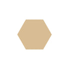 Equilateral Hexagon Tile in Cognac