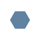Equilateral Hexagon Tile in Dark Blue
