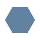 Equilateral Hexagon Tile in Dark Blue