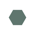 Equilateral Hexagon Tile in Dark Green