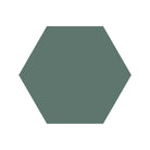 Equilateral Hexagon Tile in Dark Green