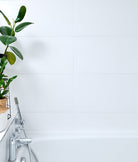 Ca'Pietra's Delicate Wall Ceramic White Satin Tiles