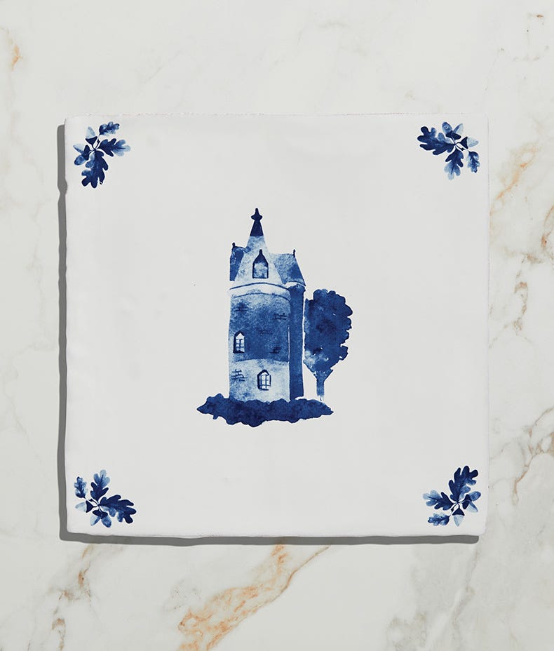 Ca'Pietra's Dyrham Dairy Ceramic Decor Tiles