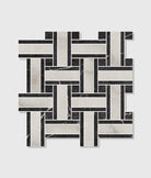Ca'Pietra's East Village Porcelain Basketweave Mosaic Tiles