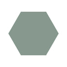 Equilateral Hexagon Tile in Green