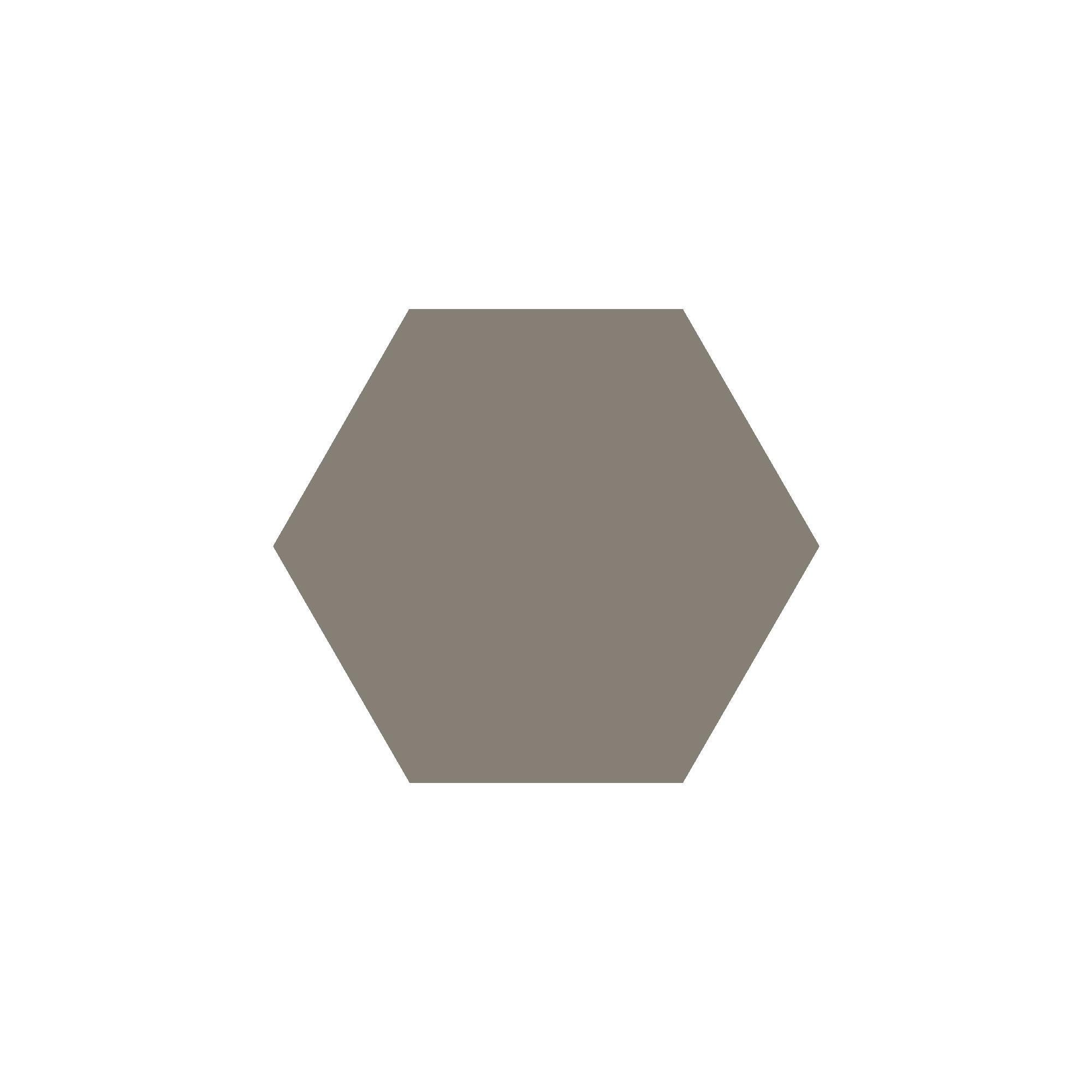 Equilateral Hexagon Tile in Grey