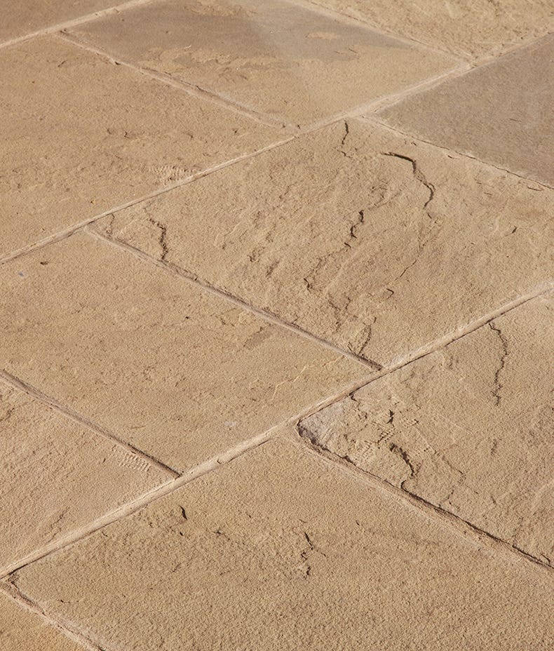 Ca'Pietra's Hampledon York Sandstone Riven Tiles