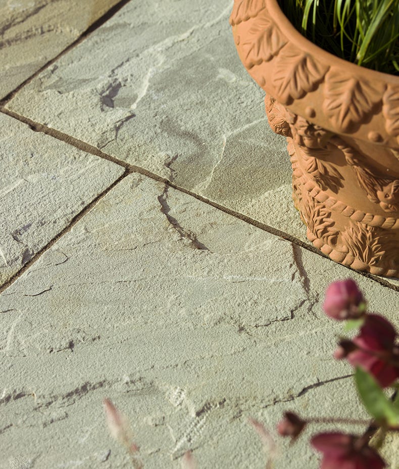 Ca'Pietra's Hampledon York Sandstone Riven Tiles