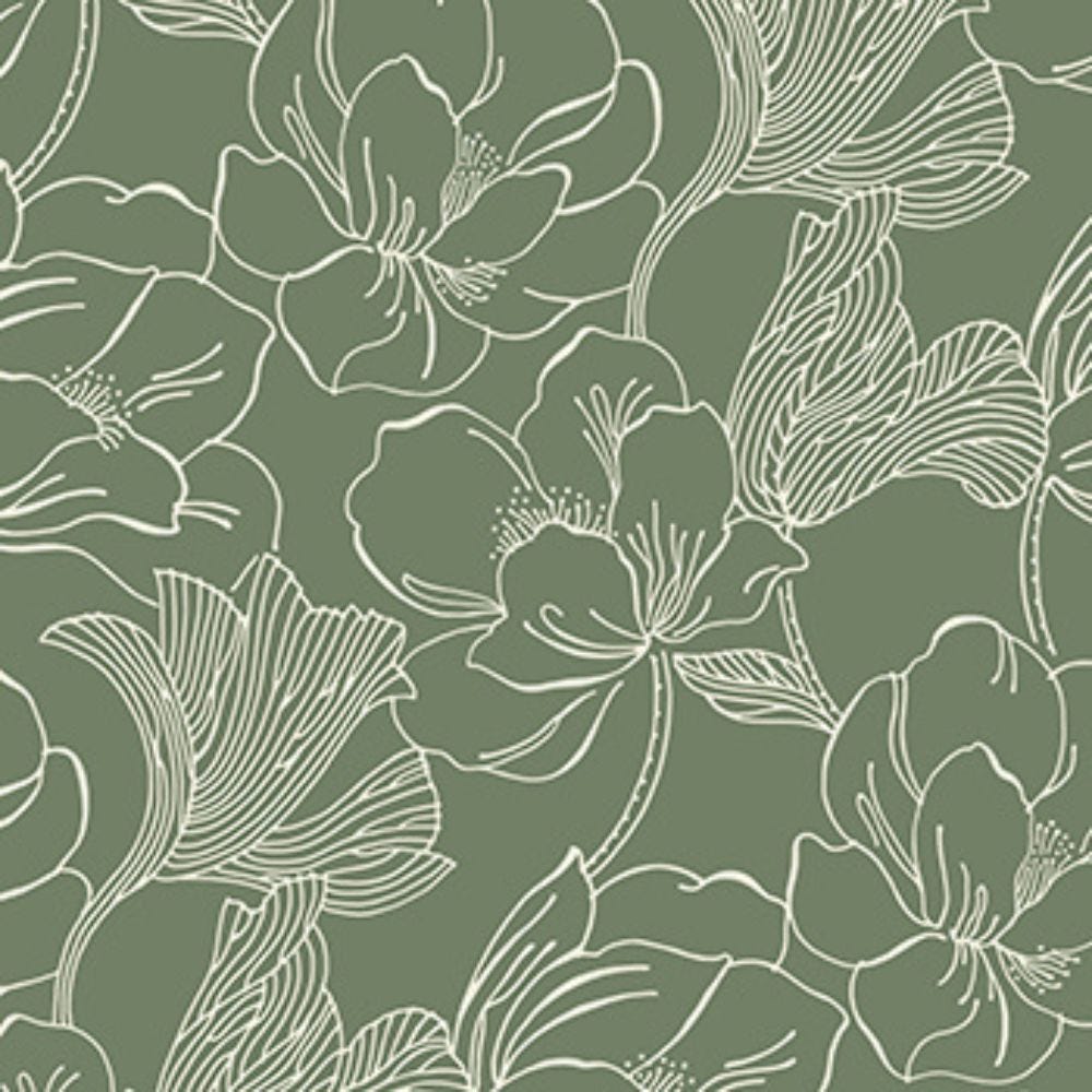 Farrow and Ball's Helleborus Wallpaper