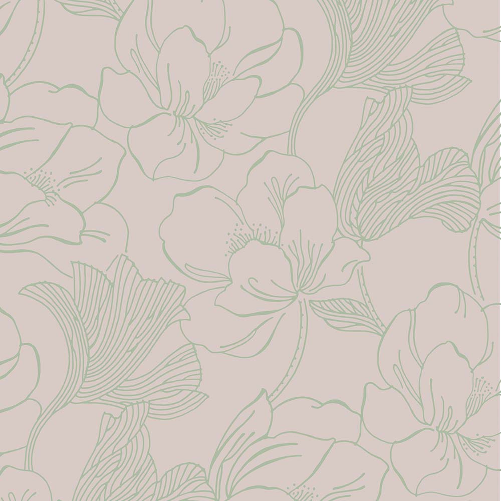 Farrow and Ball's Helleborus Wallpaper