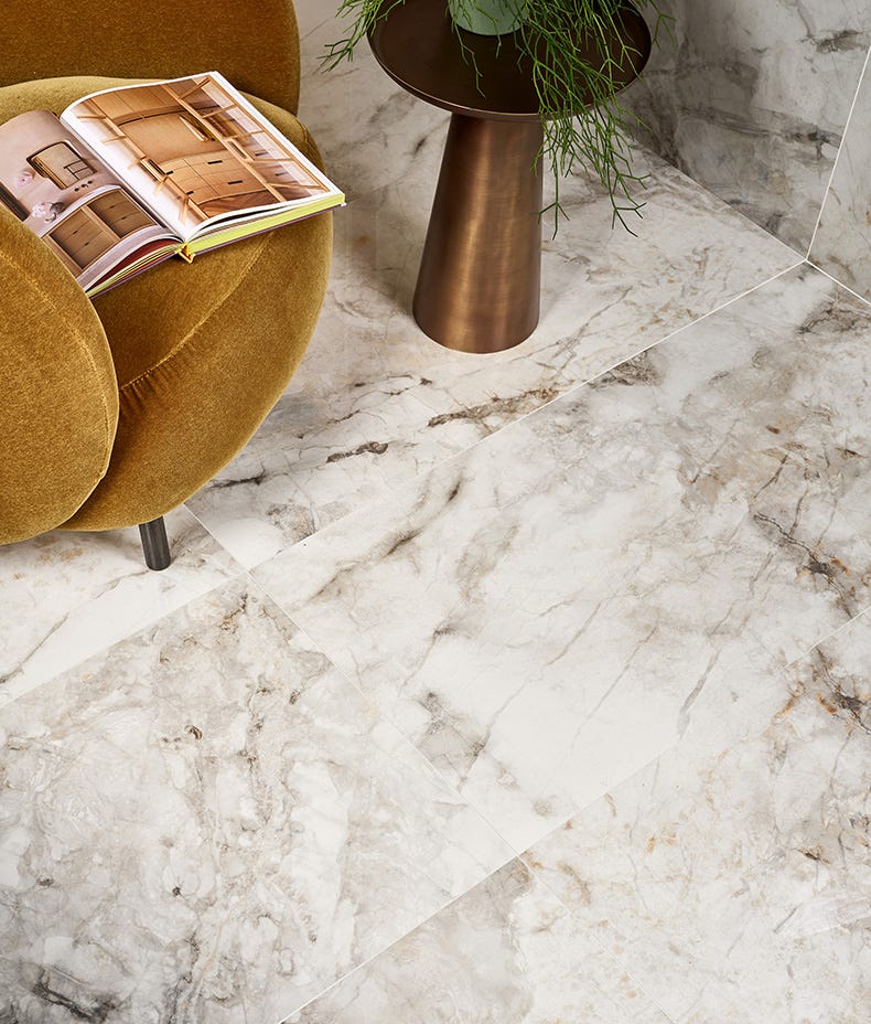 Ca'Pietra's Illusion Polished Porcelain Tiles