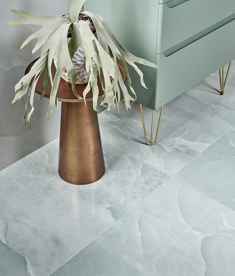 Ca'Pietra's Illusion Polished Porcelain Tiles