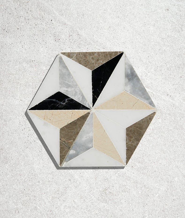 Ca'Pietra's Istanbul Marble Mosaic Tiles