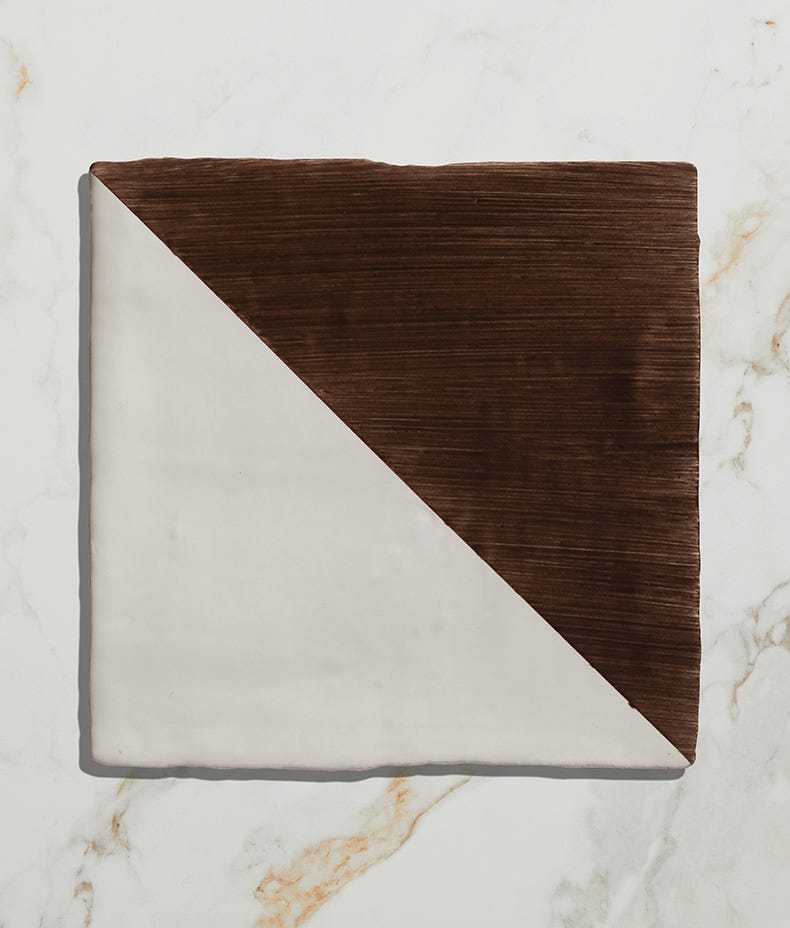 Ca'Pietra's Jamboree Handpainted Ceramic Tri Tiles