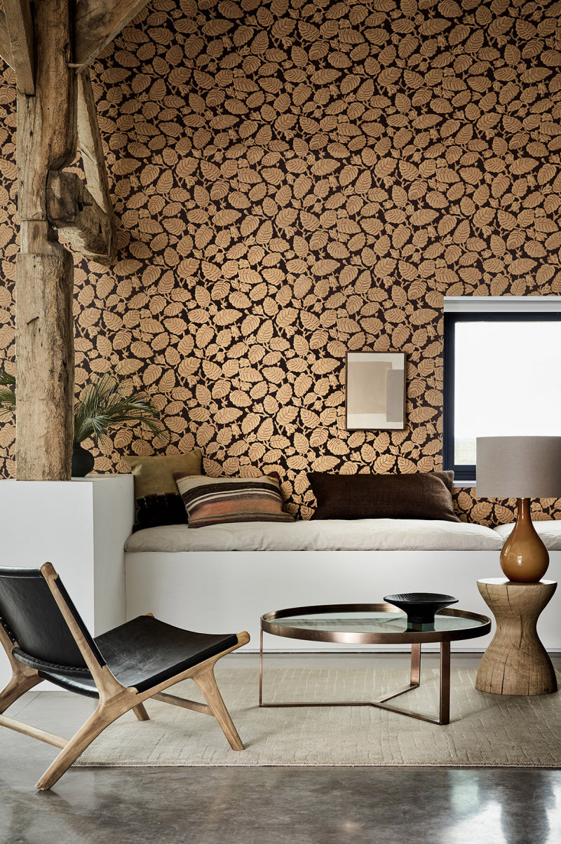 Little Greene's Beech Nut Wallpaper in Córdoba