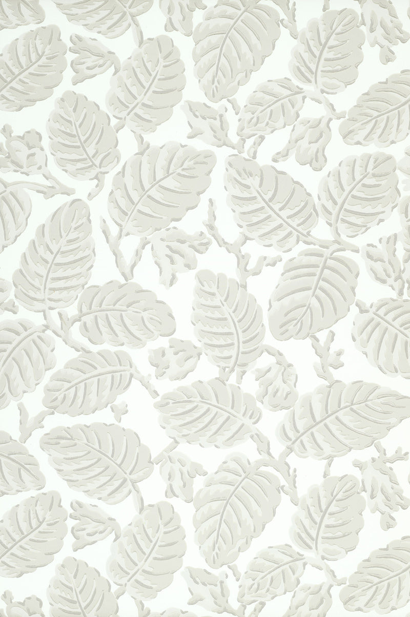 Little Greene's Beech Nut Wallpaper in Warm Grey