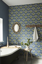 Little Greene's Burges Snail Wallpaper in Juniper