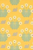 Little Greene's Burges Snail Wallpaper in Lemon