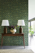 Little Greene's Millefleur Wallpaper in Garden