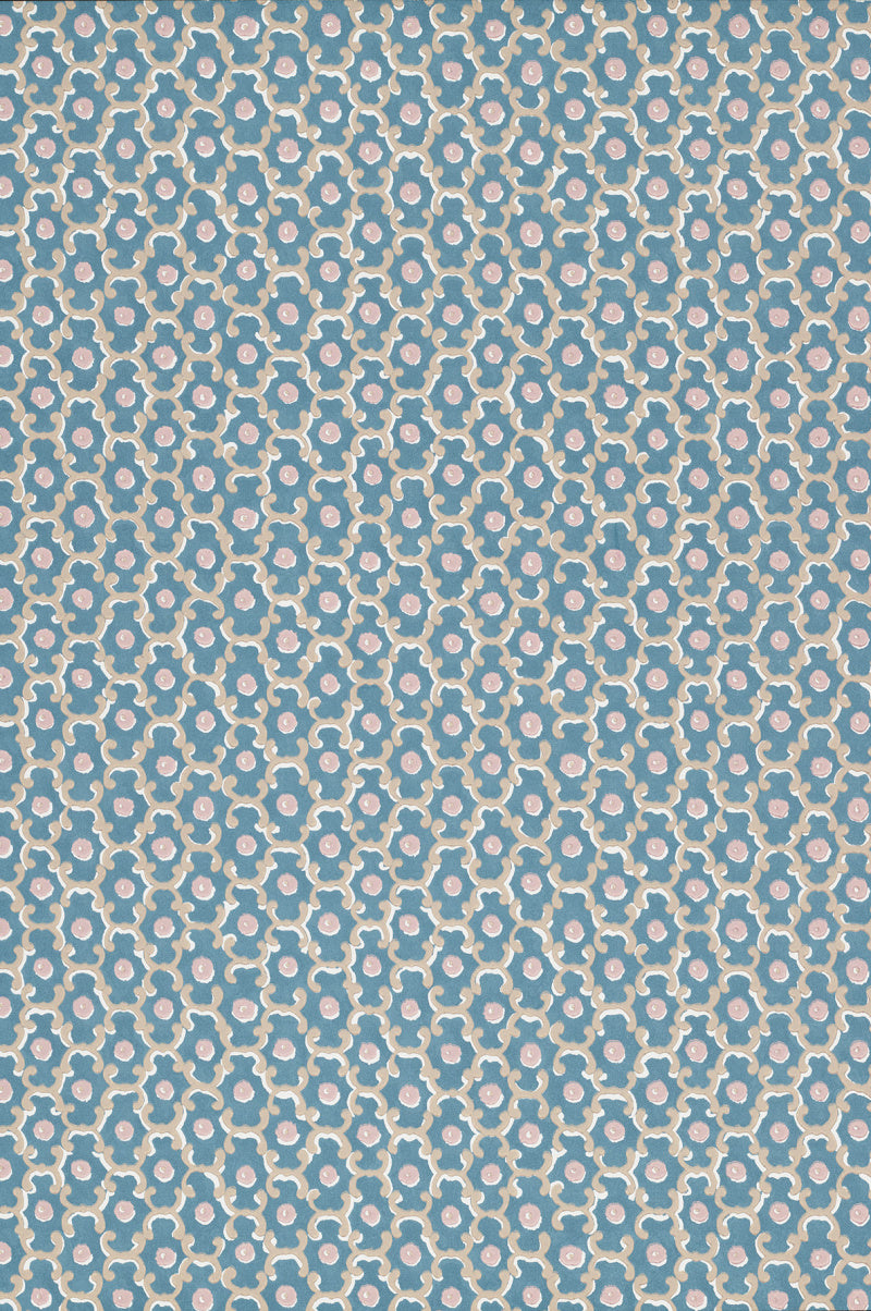 Little Greene's Moy Wallpaper in Blue