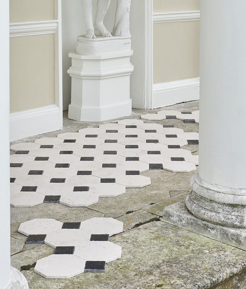 Ca'Pietra's Limoges Limestone Vintaged Tiles