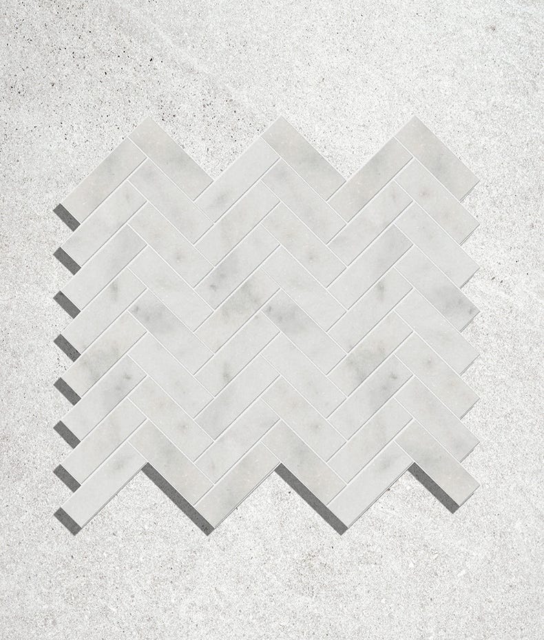 Ca'Pietra's Long Island Marble Brick Honed Tiles