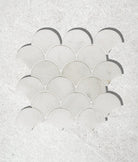 Ca'Pietra's Long Island Marble Honed Scallop Tiles