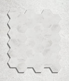 Ca'Pietra's Long Island Marble Small Hexagon Mosaic Tiles