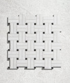 Ca'Pietra's Long Island Marble Honed Wicker Mosaic Tiles
