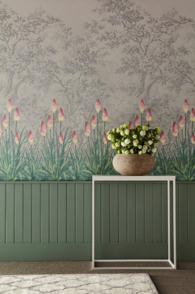 Little Greene's Upper Brook Street Wallpaper in Matin