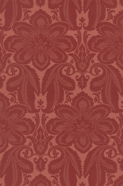 Little Greene's Albemarle St Wallpaper in Flame