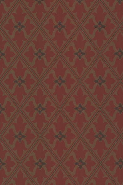Little Greene's Bayham Abbey Wallpaper in Spanish Gold