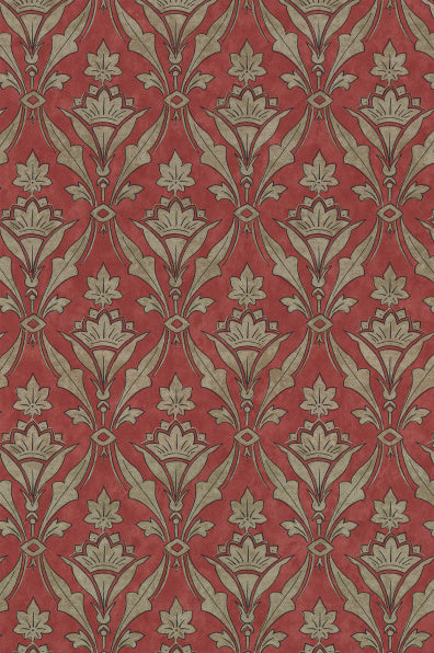 Little Greene's Borough High Street Wallpaper in Beet