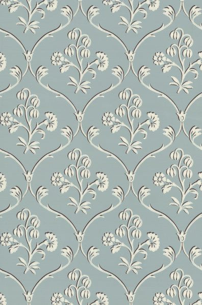 Little Greene's Cranford Wallpaper in Sky Blue