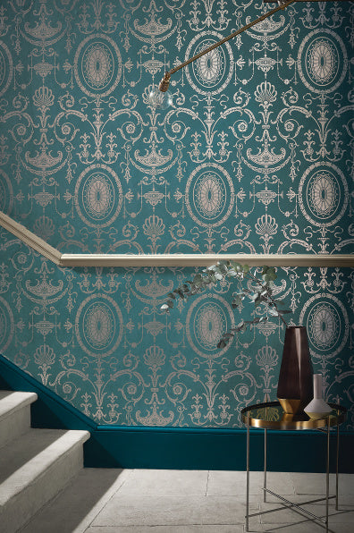 Little Greene's Pall Mall Wallpaper in Canton Gold