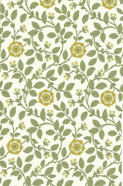 Little Greene's Richmond Green Wallpaper in Guinevere