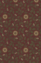 Little Greene's Richmond Green Wallpaper in Revival Red