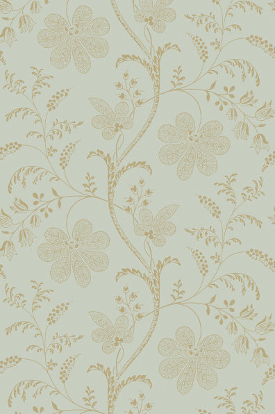 Little Greene's Bedford Square  Wallpaper in Larimar