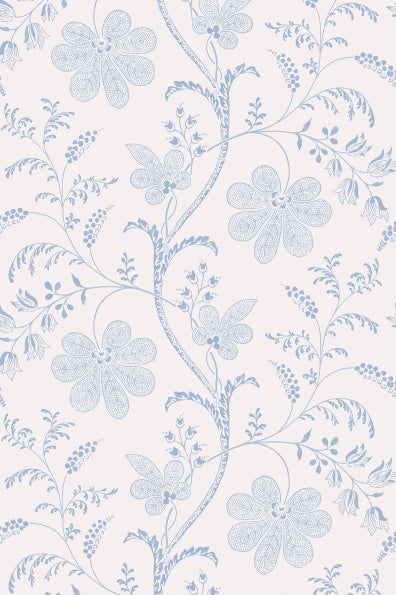 Little Greene's Bedford Square  Wallpaper in Porcelain