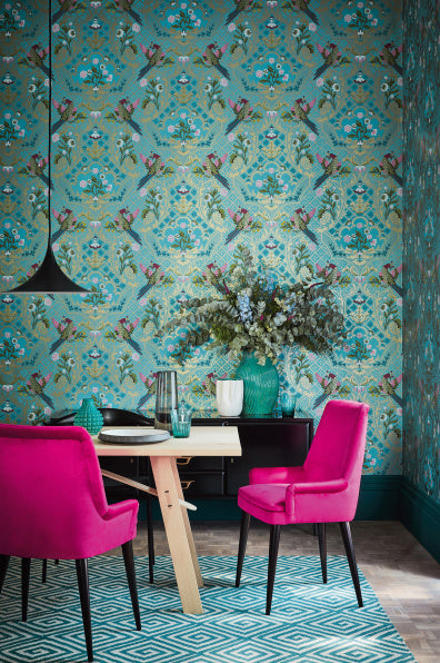 Little Greene's Brodsworth Wallpaper in Empress