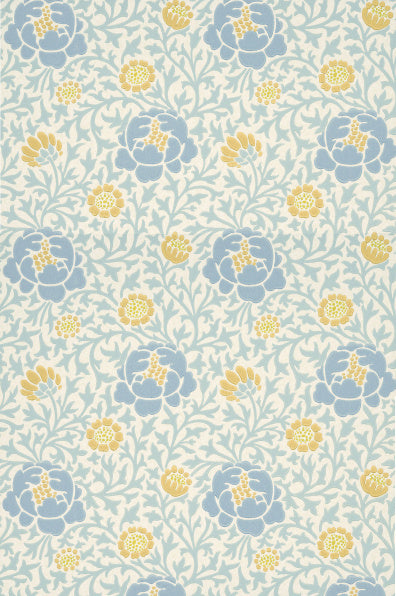 Little Greene's Lansdowne Walk Wallpaper in Marigold
