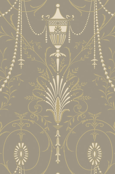 Little Greene's Marlborough Wallpaper in Boutique