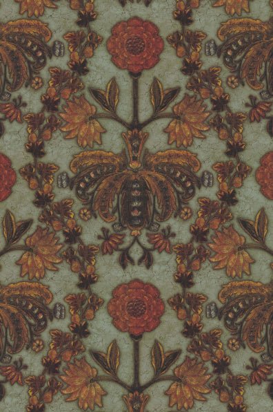 Little Greene's New Bond Street Wallpaper in Victory