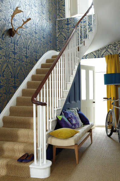 Little Greene's Wilton Wallpaper in Sovereign