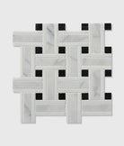 Ca'Pietra's Zen Marble Honed Grand Basket Weave Tiles