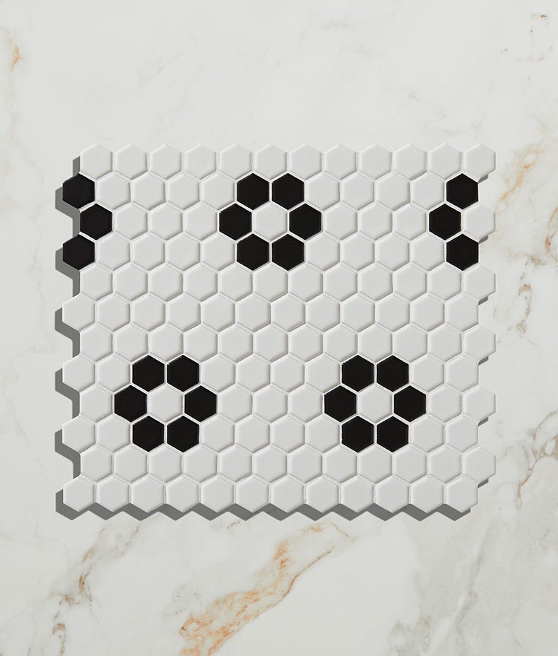 Ca'Pietra's Mono Hex Porcelain Tiles