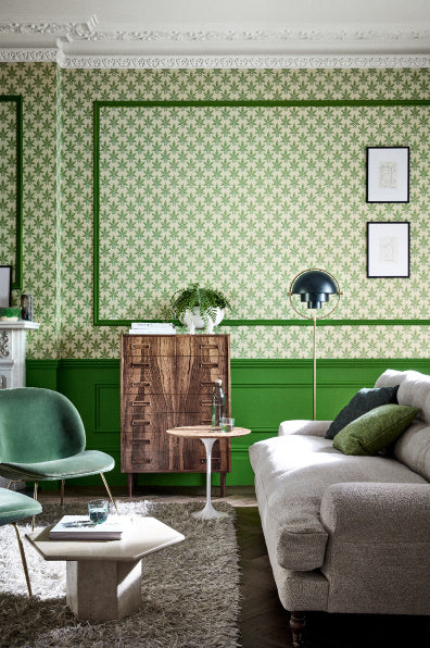 Little Greene's Clutterbuck Wallpaper in Lodge