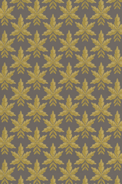 Little Greene's Clutterbuck Wallpaper in Corinthian Gold