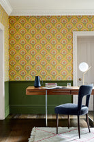 Little Greene's Hencroft Wallpaper in Punch