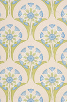 Little Greene's Hencroft Wallpaper in Blue Primula